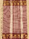 Dusty Rose Saree with Peacock Zari Borders.webp