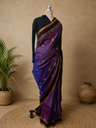 Purple Kasoothi Work Handloom Saree with Gayathri Border